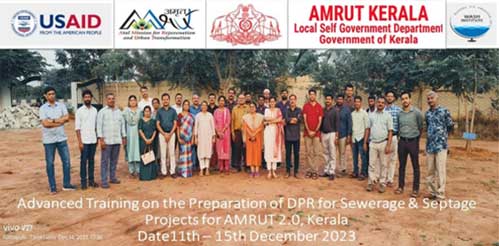 5-Day Advance Training on Preparation of DPR for Sewage & Septage Projects for AMRUT 2.0