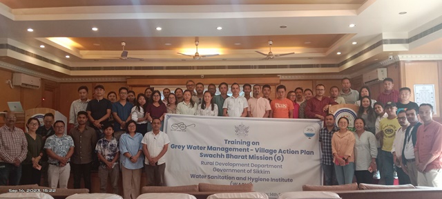 2 days Training on Grey Water Management- Village Action Plan (Swachh Bharat Mission-G) on 13th and 14th September 2023 at Gangtok and SIRD Jorethang, Sikkim