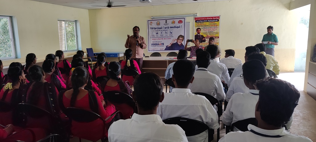 TUBERCULOSIS (TB) AWARENESS PROGRAM on 23.11.2022.<br>  Chief Guest: Dr. Ramachandran, Deputy Director of Medical Services, Dindigul.